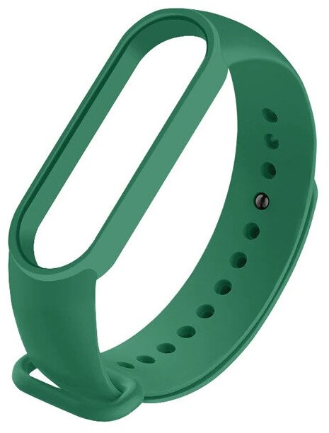 Силиконовый ремешок для фитнес-браслета Mi Band 5/6, зеленый