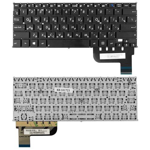 Клавиатура для ноутбука Asus Taichi 21 X201E Series Плоский Enter Черная без рамки PN 0KN0-1121UI00 767₽
