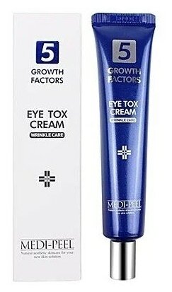 MEDI-PEEL 5GF Eye Tox Cream - Омолаживающий лифтинг-крем для век с пептидами, 40 мл.