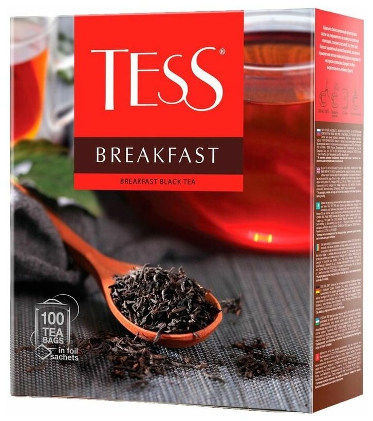 Чай Tess Breakfast черный 100*1,8г - фотография № 13