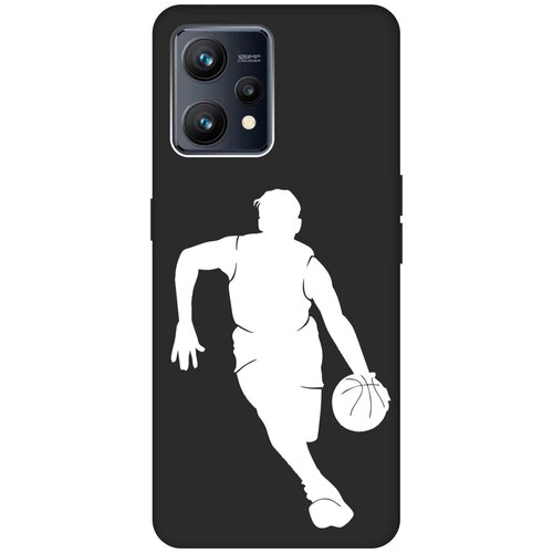 Матовый чехол Basketball W для Realme 9 / Рилми 9 с 3D эффектом черный матовый чехол snowboarding w для realme 9 рилми 9 с 3d эффектом черный