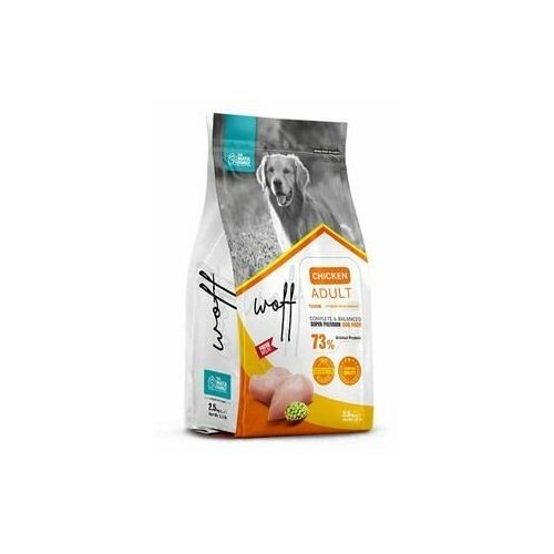 Woff Adult сухой корм для собак с курицей