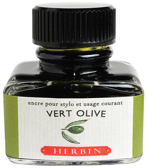 Чернила Herbin Vert olive для перьевых ручек, оливковый, 30 мл