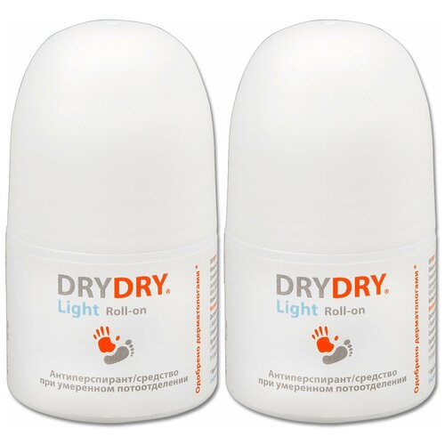 Антиперспирант роликовый Dry Dry Light Roll-on, для всех типов кожи, 50 мл, 2 шт.