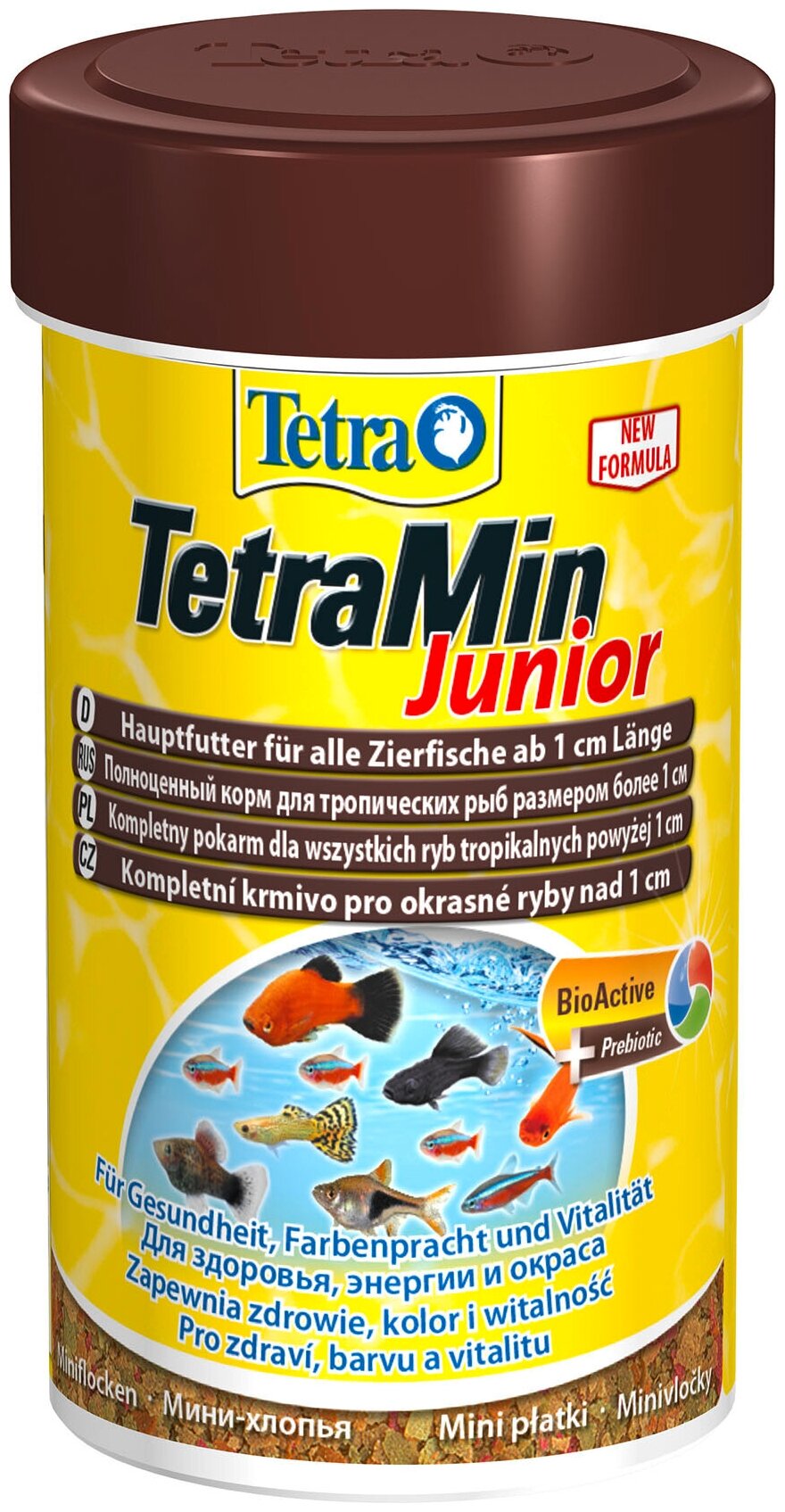 Корм для аквариумных рыб Tetra TetraMin Junior 100 мл (хлопья мини хлопья) - фотография № 10