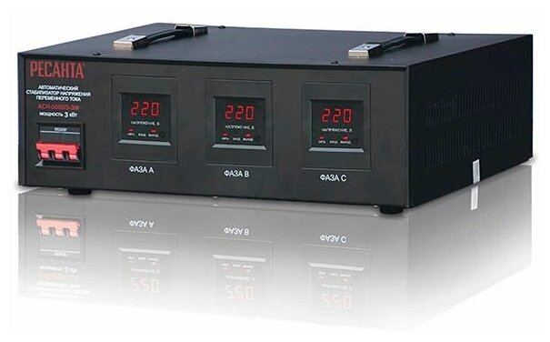 фото Стабилизатор напряжения РЕСАНТА АСН-3000/3-ЭМ