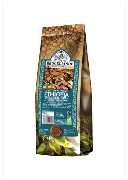 Кофе молотый Broceliande Ethiopia Yirgacheffe, 250 г - фотография № 3