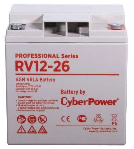 Battery CyberPower Professional series RV 12-26 / 12V 26 Ah