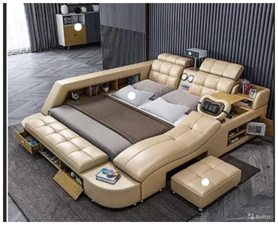 Многофункциональная кровать Mercedes E (цвет бежевый)