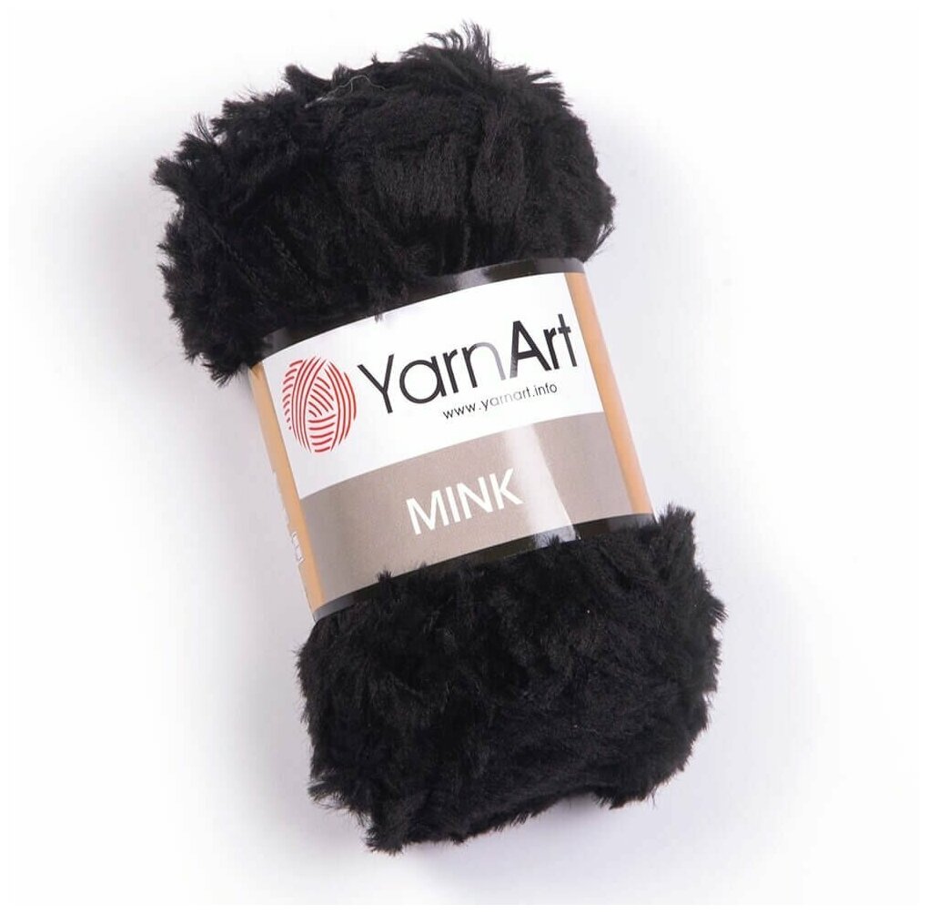 YARNART MINK 346 Черный