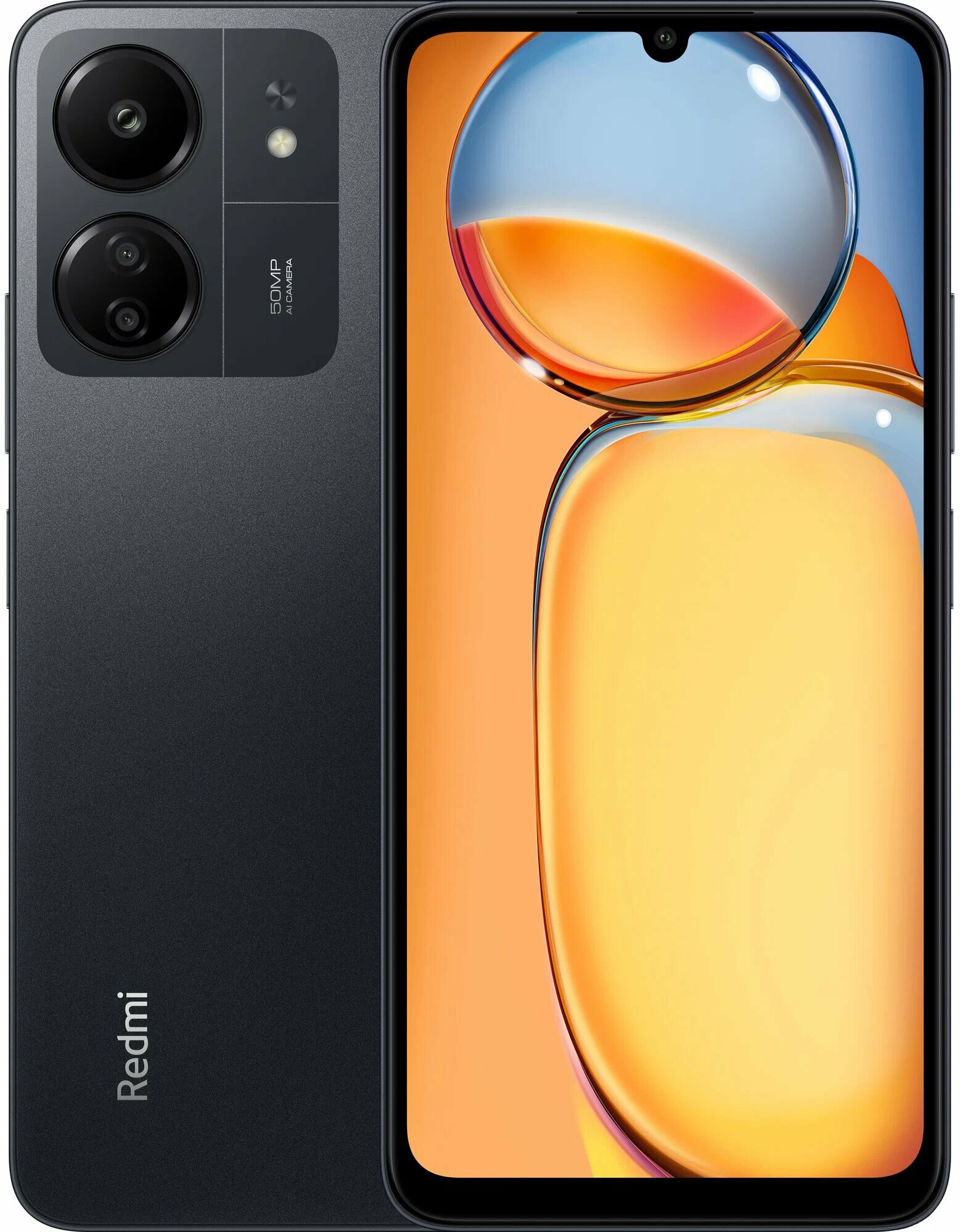 Смартфон Xiaomi Redmi 13C 8/256 ГБ, NFC, экран 6.74, черный, nano SIM — фото 1