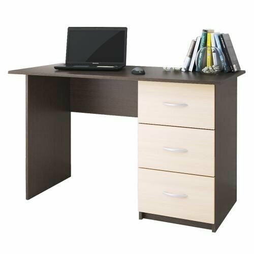Стол письменный Сити-1 ЛДСП Коричневый 120х75х60 см 3 ящика 7809₽