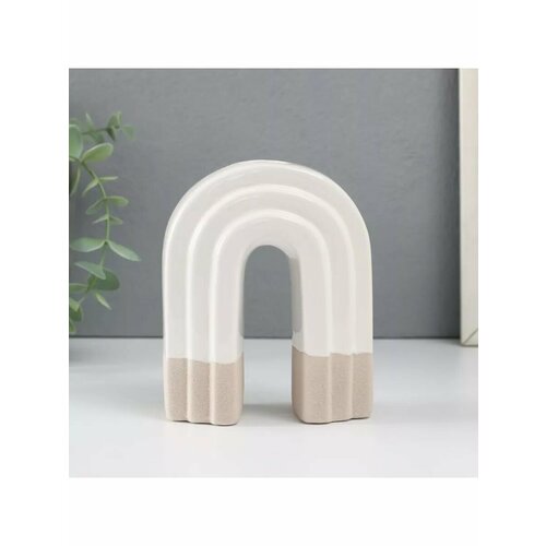 Подсвечник керамика на 1 свечу Скара песочно-белый 1022₽