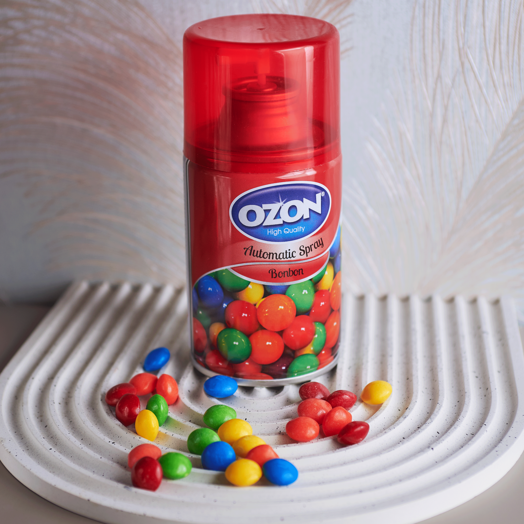 Освежитель воздуха OZON High Quality "Бон Бон", для ванной и туалета, автоматический, 260мл — фото 1