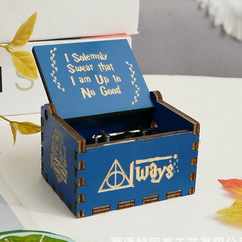 Музыкальная шкатулка Гарри Поттер Always голубая 41899 650₽