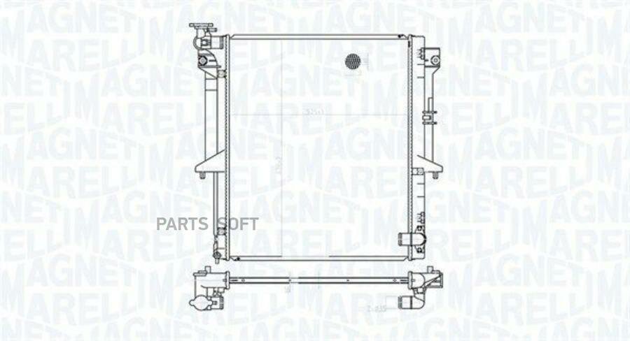 MAGNETI MARELLI Радиатор MITSUBISHI L200