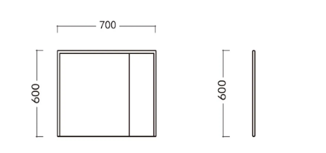 Мебель для ванной Ceruttispa подвесная, с зеркальным шкафом, с двойной раковиной, темно-серый - фото №6