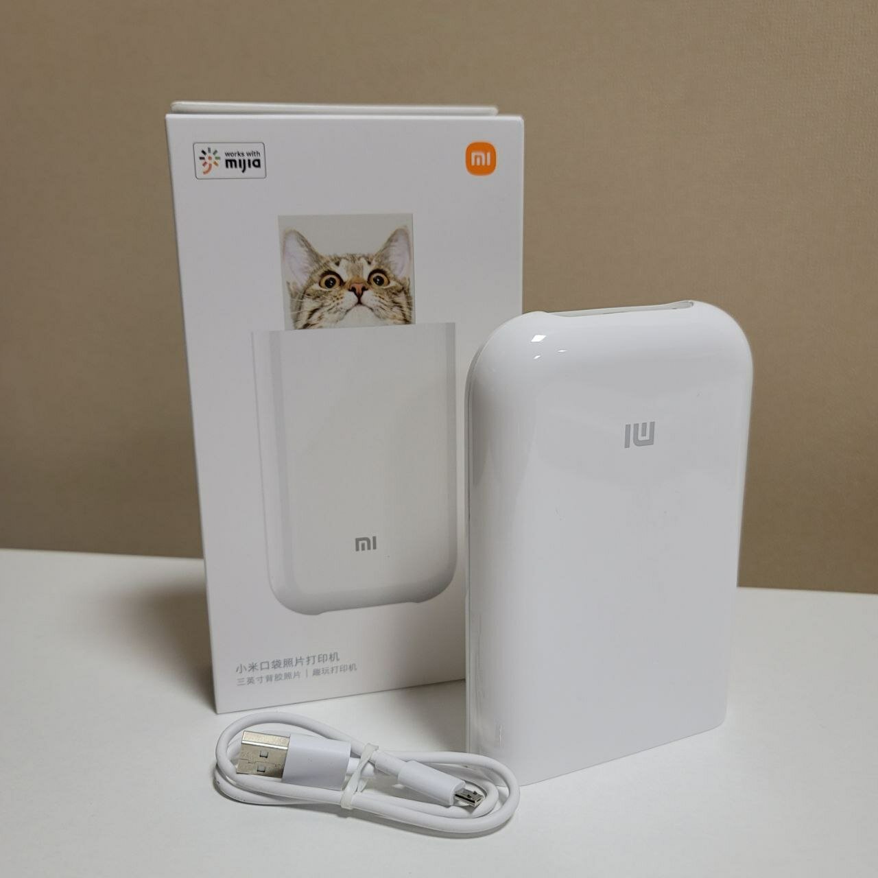 Портативный цветной фотопринтер Xiaomi Mijia Mi Portable Photo AR ZINK (XMKDDYJHT01 / TEJ4007CN)