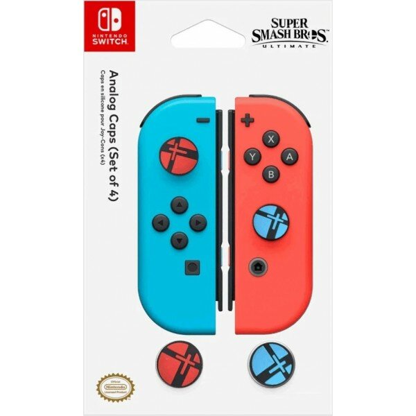 Сменные накладки HORI "Super Smash Bros", для контроллеров Switch, силикон, 4 шт