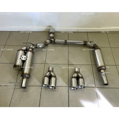 Раздвоенный выхлоп bmw e60