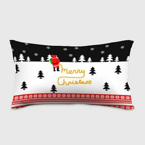 Merry christmas - Санта Клаус Прямоугольная подушка