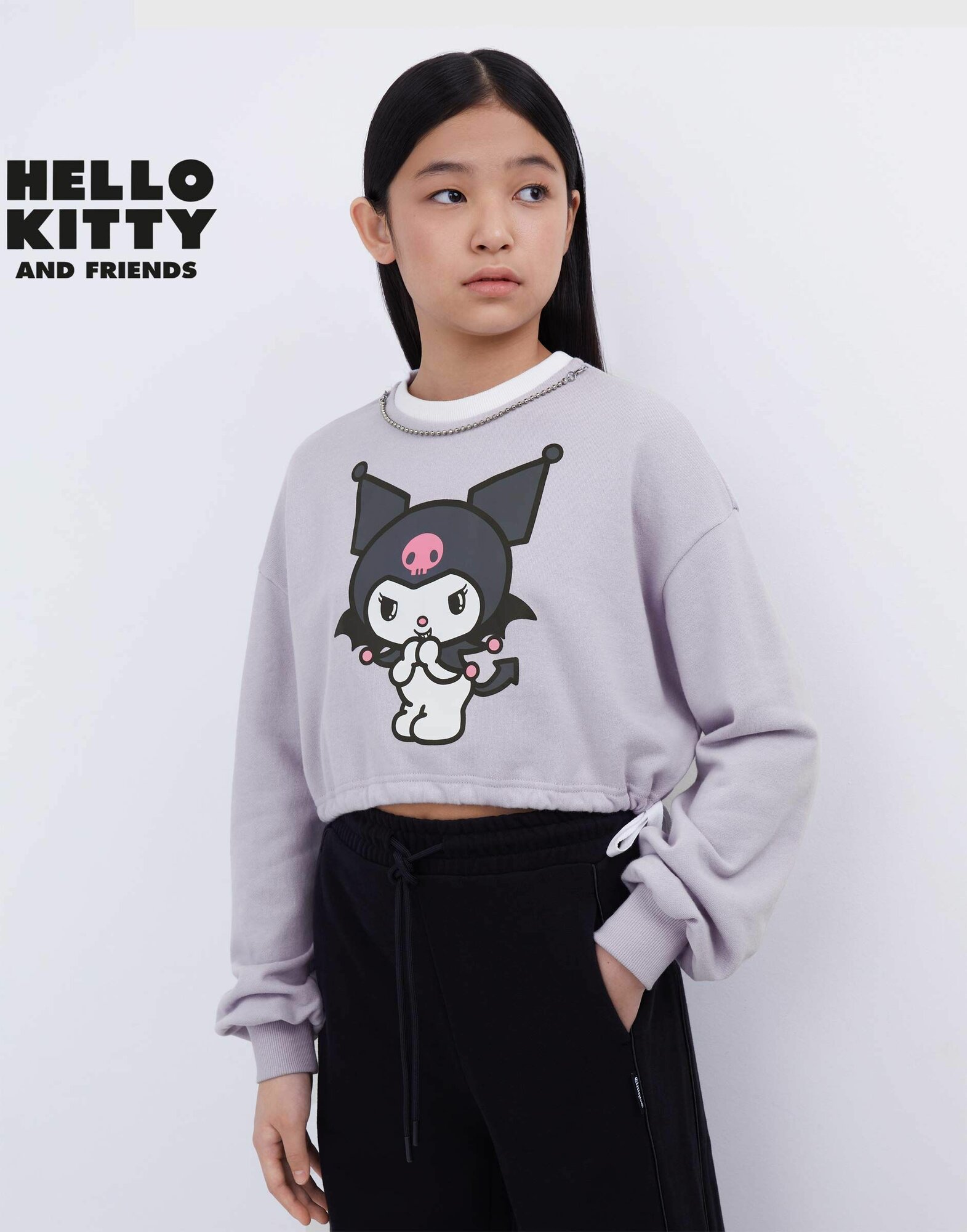 Свитшот Gloria Jeans размер 8-10л/134-140 сиреневый