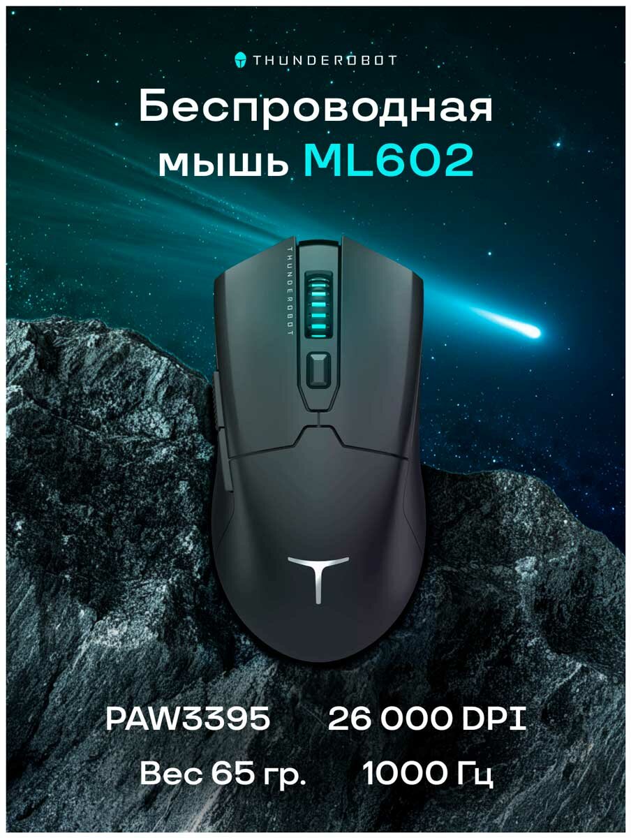 Игровая мышь беспроводная Thunderobot ML602 Black (JT00F0001RU)