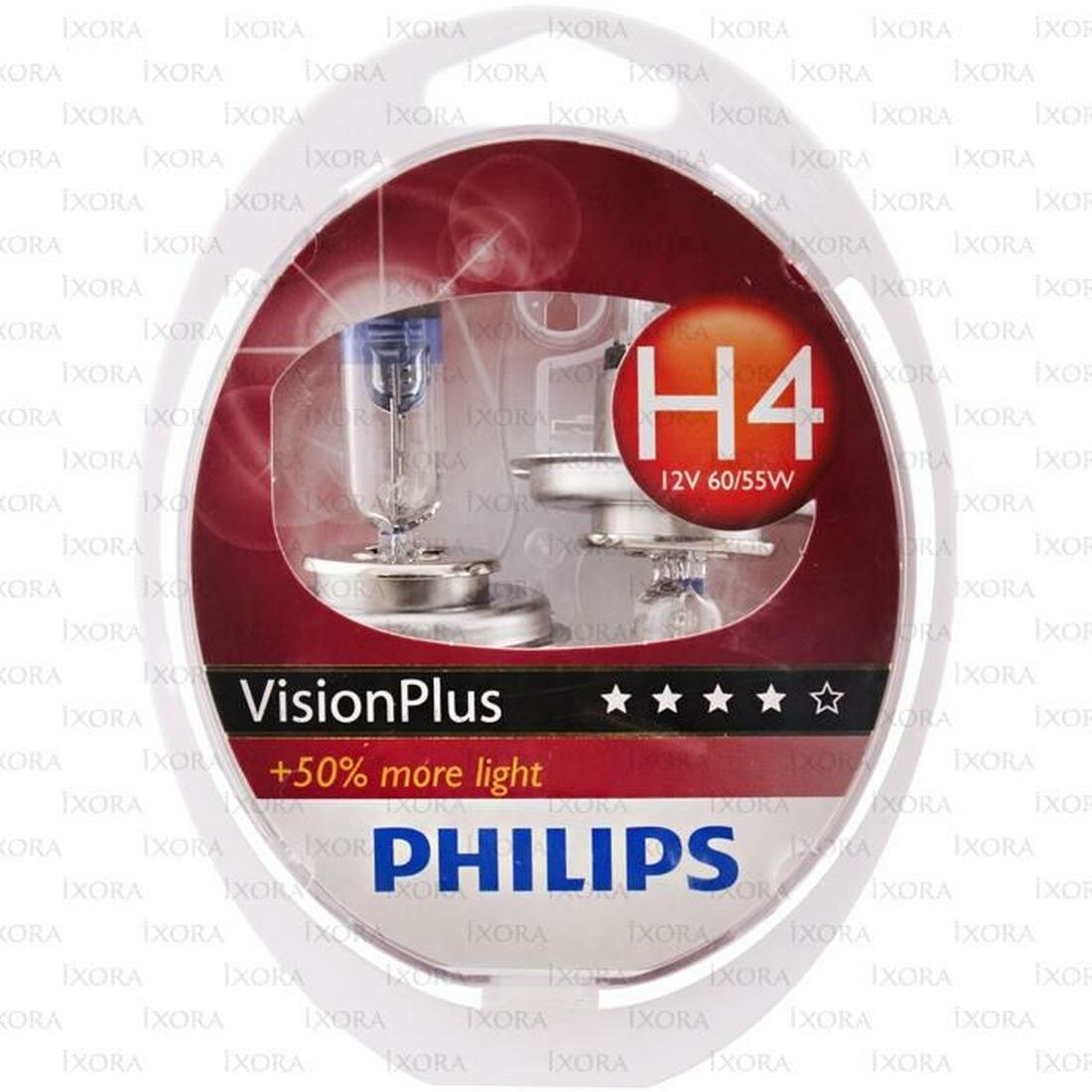 Philips лампа головного света (visionplus) h4 12v 60/55w блистер 2 шт. 12342vps2