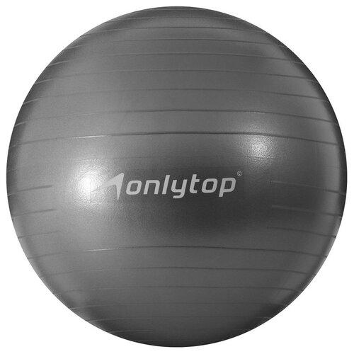 ONLYTOP 3543995/3543998 серый 65 см 0.9 кг мяч активные игры игры на свежем воздухе фитбол активия d 65 см 900 г антивзрыв цвета