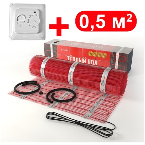 Теплый пол WarmCoin ST 05 мкв 05 х 1 м с термостатом 3389₽