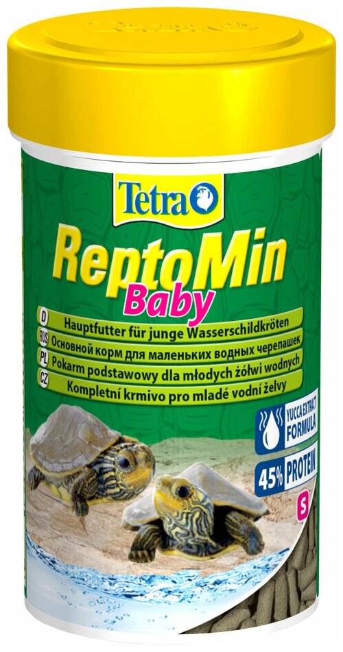TETRA REPTOMIN BABY корм мини-палочки для молодых водных черепах