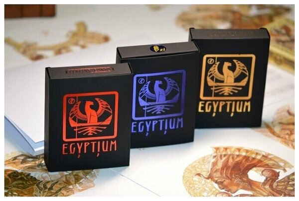 Игральные карты Боги Египта в люксовом чехле / колода покерного размера Egyptium, 54шт, для профессионалов, для фокусов, для гадания, для коллекционеров, лучший подарок