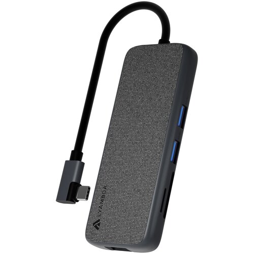 Док-станция Lyambda LC130 Type-C (2xUSB 3.0, USB Type-C, 2xHDMI, VGA, RJ-45, SD, micro-SD), Серый LC130