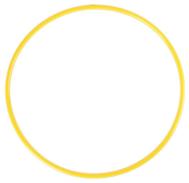 Обруч, диаметр 60 см, цвет жёлтый