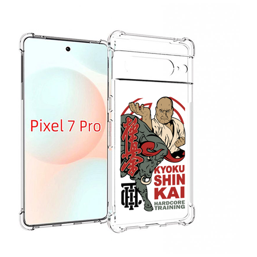 Чехол MyPads единоборства рисунок для Google Pixel 7 Pro задняя-панель-накладка-бампер