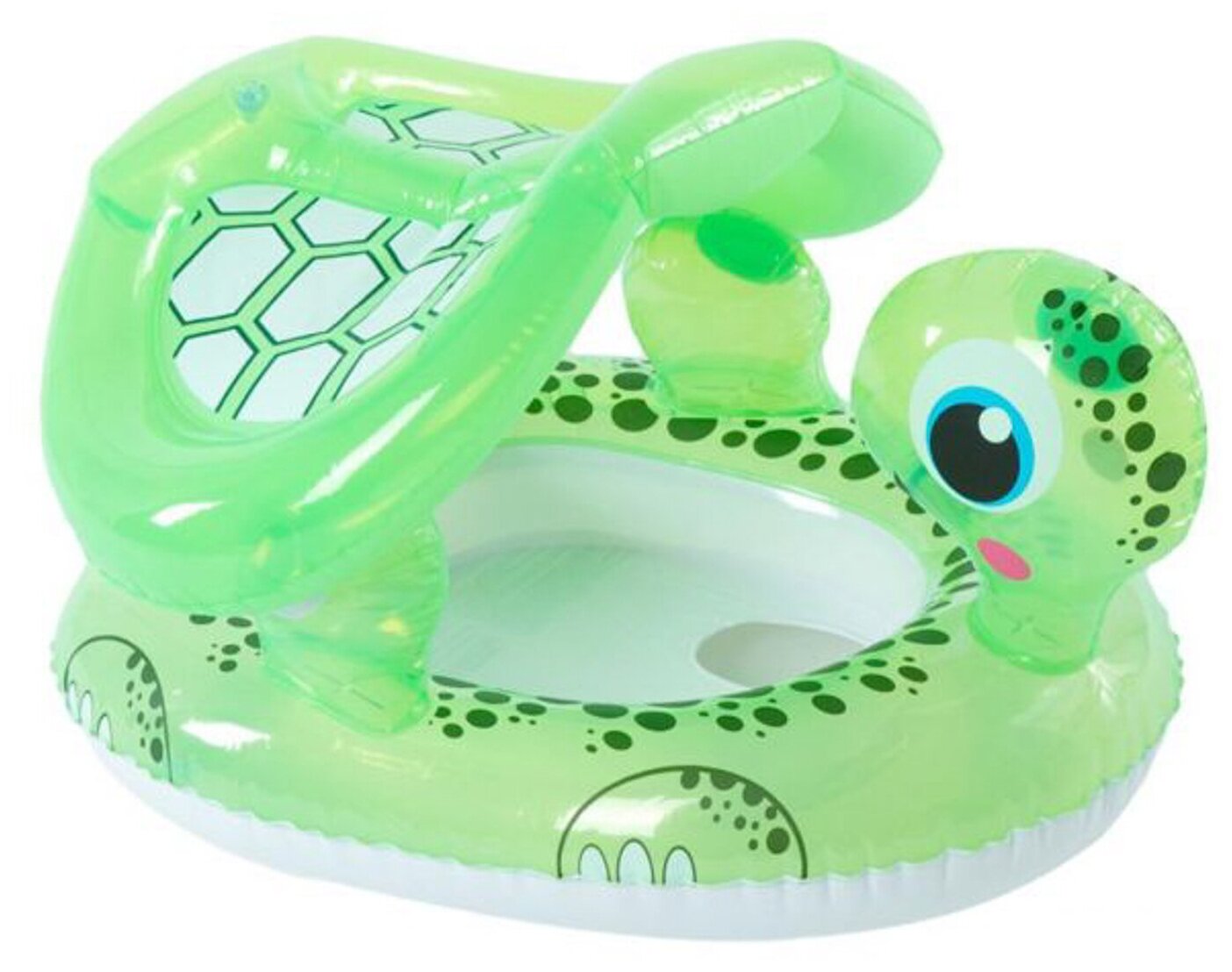 Круг надувной Bestway Floating Turtle Baby Care Seat 34094 BW, зеленый / белый - фотография № 7