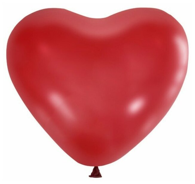 Шар латексный 12" «Сердце» Cherry red, набор 50 шт.