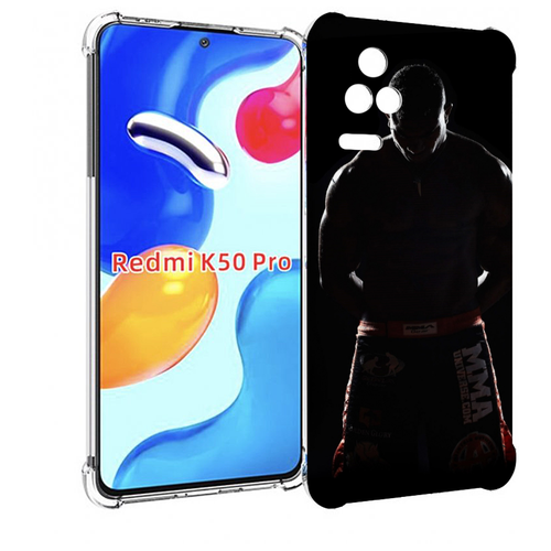 Чехол MyPads mma единоборства для Xiaomi Redmi K50 / K50 Pro задняя-панель-накладка-бампер