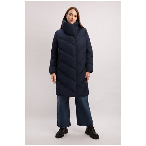 Куртка (Эко пух) BAON женская, модель: B0422512, цвет: DARK NAVY, размер: L