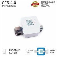 Счетчик газа СГБ-4,0 Г-Ш/белый