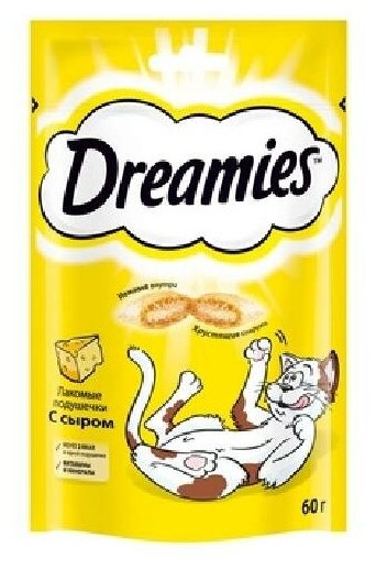 Dreamies Лакомые подушечки для кошек с сыром 7556 0,06 кг 22974