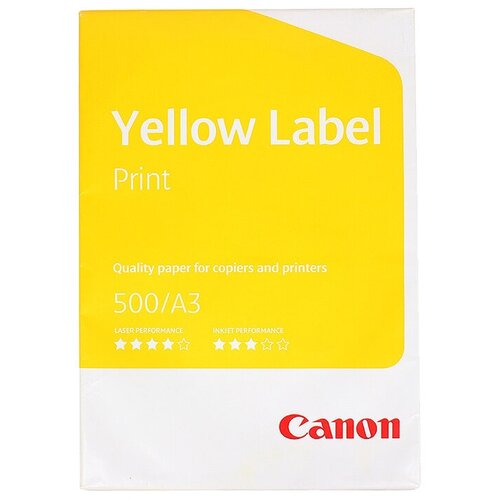 Бумага Canon 6821B002 Yellow Label Print А3, 80г, 500 листов (отпускается коробками по 5 пачек в коробке)