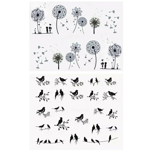 Набор наклеек для ногтей, 2 шт.