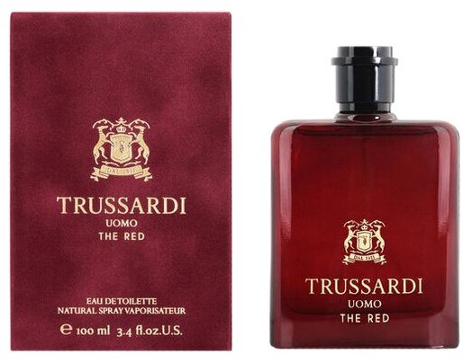 Trussardi, Uomo The Red, 100 мл, туалетная вода мужская