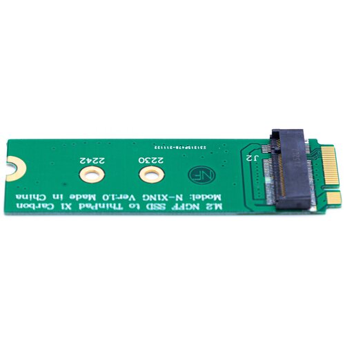 Адаптер GSMIN DP37 M.2 NGFF SATA на ThinPad X1 Carbon (Зеленый) адаптер gsmin dp35 m 2 b key ngff ssd на msata 18 pin asus ux31 ux21 переходник преобразователь зеленый