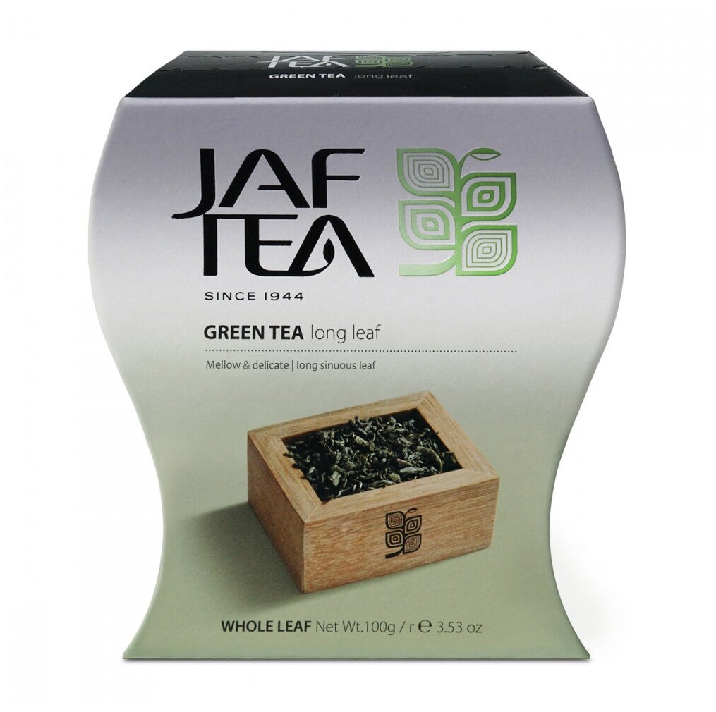 Чай зелёный JAF TEA Long leaf листовой, 100 г. - фотография № 2