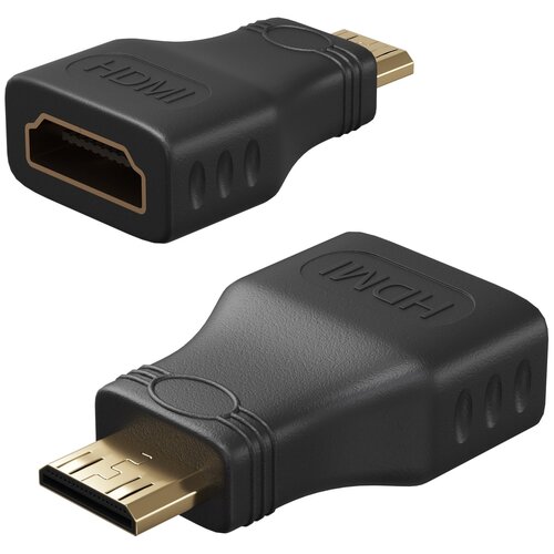 Адаптер-переходник GSMIN BR-02 HDMI (F) - mini-HDMI (M) (Черный)