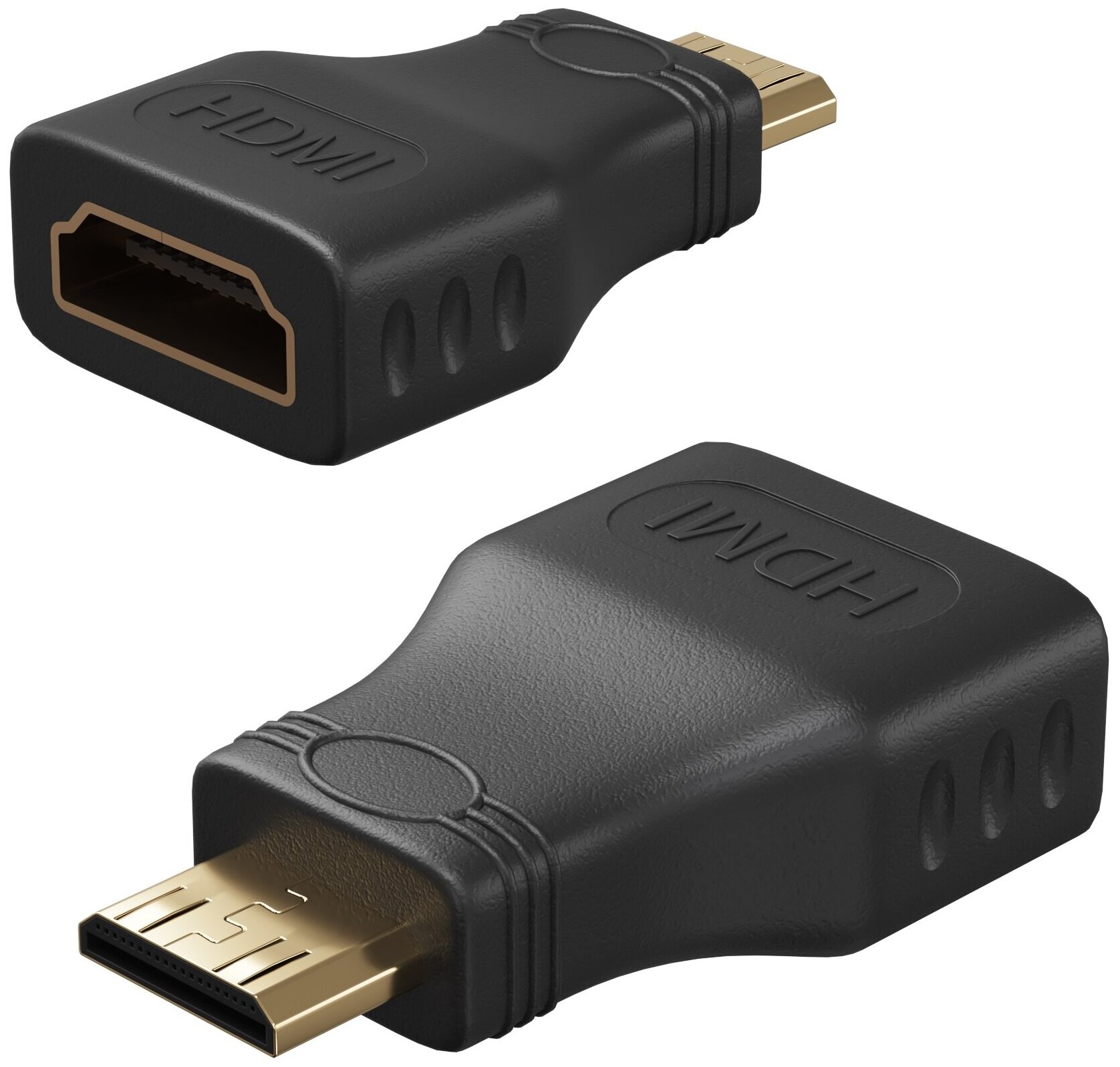 Адаптер-переходник GSMIN BR-02 HDMI (F) - mini-HDMI (M) (Черный)