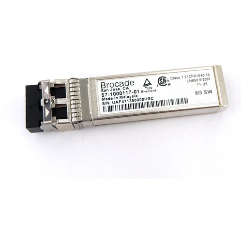 Трансивер SFP+ Brocade 57-1000117-01 оптоволоконный трансивер finisar ftlx8574d3bcv 10gbase sr sfp 10g sr lc бесплатная доставка