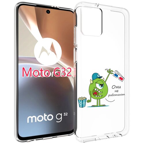 Чехол MyPads Очки не работают для Motorola Moto G32 задняя-панель-накладка-бампер